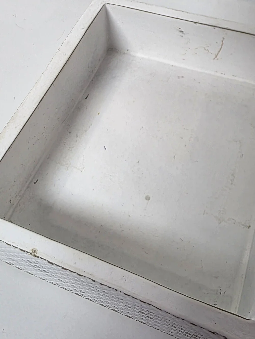 White Double-Tier Jewelry Stand with Tray
